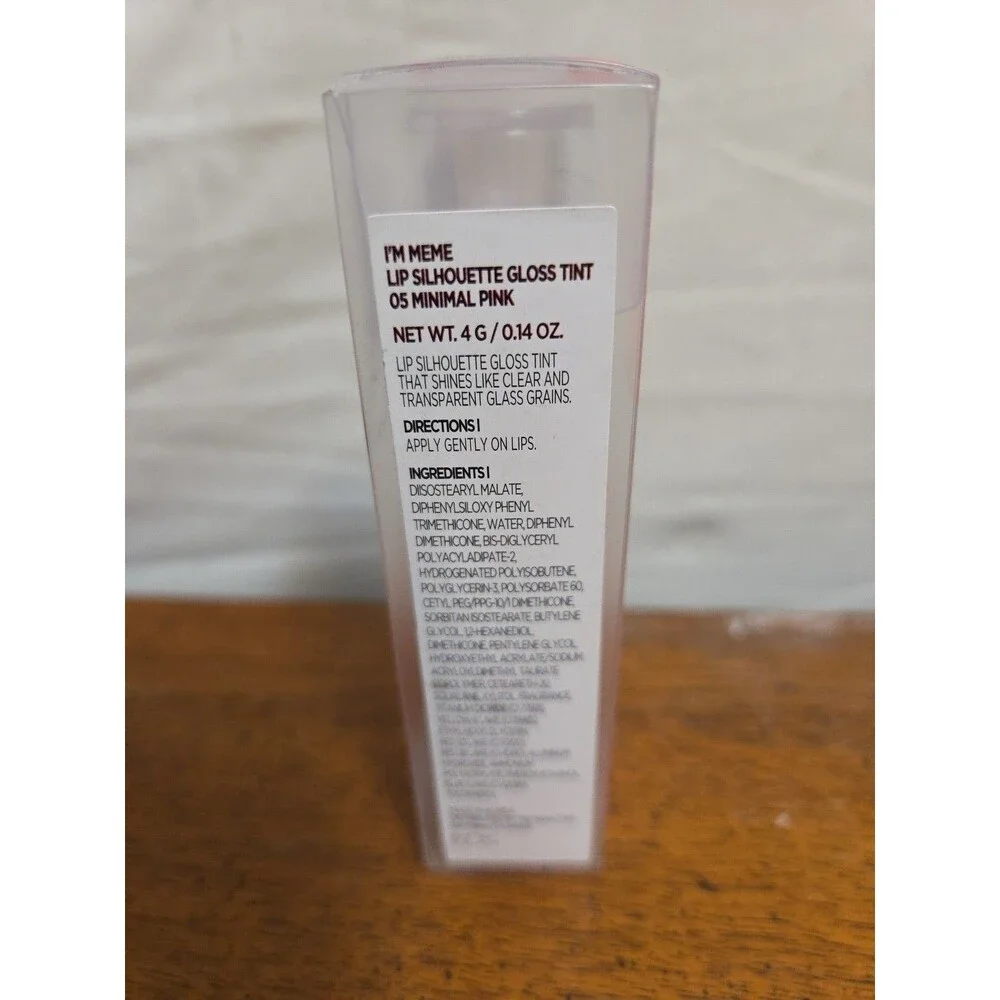 I'm Meme Lip Silhouette Gloss Tint 05 Minimal Pink NIB 0.14 Oz